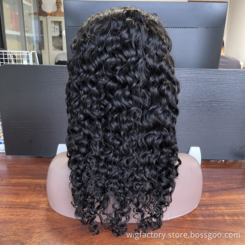 wholesale water wave wig human hair,cuticle aligned women hair wig human,cheap Brazilian lace closure human hair wig